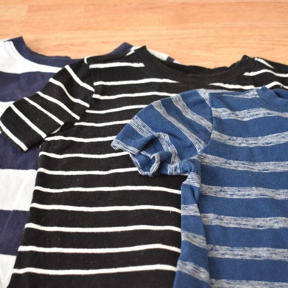 EUC Bundle of 3 Old Navy Toddler Short Sleeve Striped Tshirts - Picture 5 of 11